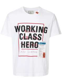 Maison Mihara Yasuhiro футболка с принтом Working Class Hero