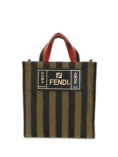 Fendi сумка-тоут в полоску