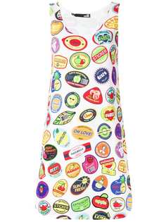 Love Moschino fruit sticker mini dress
