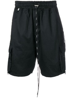 Represent slim-fit drawstring shorts