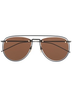 Thom Browne Eyewear солнцезащитные очки-авиаторы