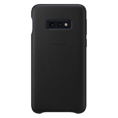 Чехол (клип-кейс) SAMSUNG Leather Cover, для Samsung Galaxy S10e, черный [ef-vg970lbegru]
