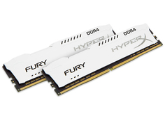 Модуль памяти Kingston HyperX Fury White DDR4 DIMM 2666MHz PC4-21300 CL16 - 32Gb KIT (2x16Gb) HX426C16FWK2/32