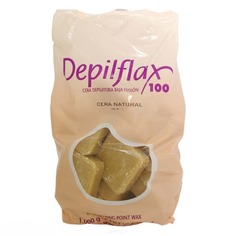 Depilflax - Воск горячий в дисках Натуральный для любого типа волос, 1 кг