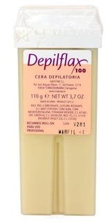 Depilflax - Воск в картридже Слоновая кость для коротких и жестких волос, 110 гр