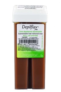Depilflax - Воск в картридже Шоколадный для коротких и жестких волос, 110 гр