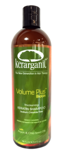 Kerarganic - Безсульфатный кератиновый шампунь с Биотином «Объем плюс биотин»