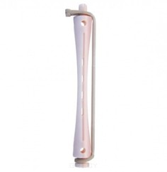 Comair - Бигуди, D 7 мм, с круглой резинкой, розово-белые, 12 шт