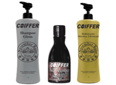 Coiffer - Профессиональный набор для максимального увлажнения волос November Rain, (2х1л+80мл)