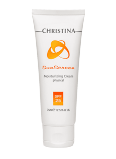 Christina - Солнцезащитный увлажняющий крем с физической защитой SPF 25 Sunscreen Moisturizing Cream physical, 75 мл