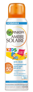 Garnier - Детский сухой-спрей Ambre Solaire SPF50, 200 мл