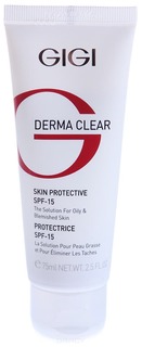 GiGi - Крем увлажняющий защитный SPF15 Derma Clear Cream Protective, 75 мл