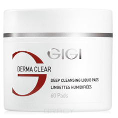 GiGi - Диски ватные очищающие Derma Clear Deep Cleansing Liquid Pad, 100 мл