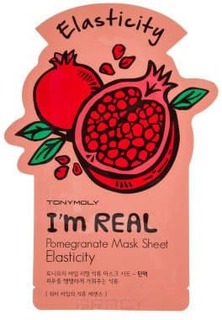 Tony Moly - Тканевая маска для лица с экстрактом граната I’m Real Pomegrante Mask Sheet Elasticity, 21 мл