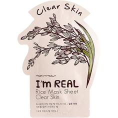 Tony Moly - Тканевая маска для лица с экстрактом риса I’m Real Rice Mask Sheet Clear Skin, 21 мл