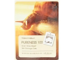 Tony Moly - Тканевая маска с фильтратом улитки Pureness 100 Snail Mask Sheet Skin Damage Care, 21 мл