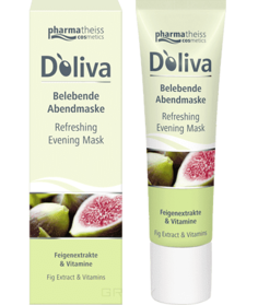Doliva - Вечерняя оживляющая маска для лица с маслом дерева Ши, экстрактом инжира, 30 мл