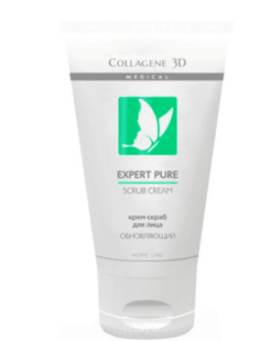 Collagene 3D - Крем-скраб для лица Expert Pure Sckrub Cream, 75 мл
