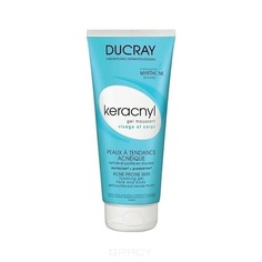Ducray - Очищающий пенящийся гель &quot;Keracnyl&quot; для лица и тела, 200 мл