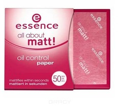 Essence - Матирующие салфетки - all about matt! oil control paper, 50 шт.