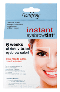 Godefroy - Краска-хна в капсулах для бровей Eyebrow Tint Natural, набор 4 капсулы (5 цветов)