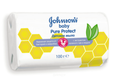 Johnson&apos;s Baby - Детское мыло Pure Protect, 100 гр