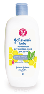 Johnson&apos;s Baby - Гель-пена детская для душа Pure Protect, 300 мл