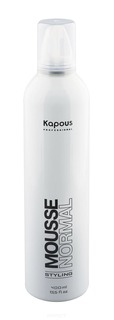 Kapous - Мусс для укладки волос нормальной фиксации &quot;Mousse Normal&quot;, 400 мл