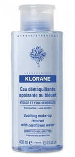 Klorane - Очищающая вода с экстрактом василька, 400 мл