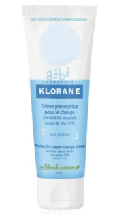 Klorane - Крем защитный для смены подгузников, 75 г