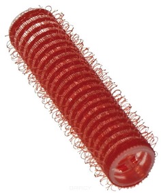 Sibel - Бигуди на липучке 13 мм красные, 12 шт./уп.
