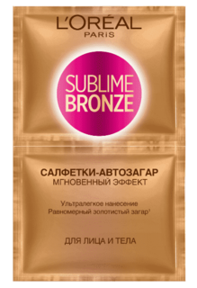 L&apos;Oreal - Салфетки-автозагар для лица и тела Sublime Sun, 2 шт