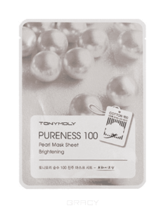 Tony Moly - Тканевая маска с экстрактом жемчуга Pureness 100 Pearl Mask Sheet Brightening, 21 гр