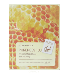 Tony Moly - Успокаивающая маска с прополисом Pureness 100 Propolis Mask Sheet Skin Soothing, 21 гр