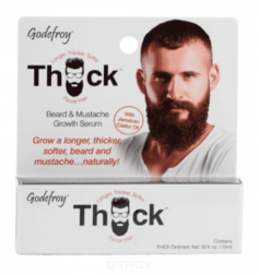 Godefroy - Масло-активатор роста для бороды и усов Thick Beard&Mustache Growth Serum, 15 мл
