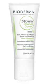 Bioderma - Крем оздоравливающий, маскирующий уход Sébium Global Cover, 30 мл