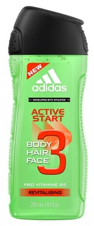 Adidas - Гель для душа мужской Shower Gel Male Active start, 250 мл