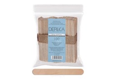 Depilica - Шпатели деревянные одноразовые (для тела) Disposable Wooden Body spatulas, 100 шт