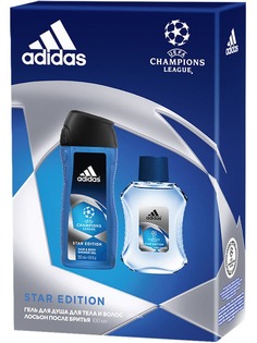 Adidas - Набор UEFA star edition (лосьон после бритья 100 мл + гель для душа 250 мл)