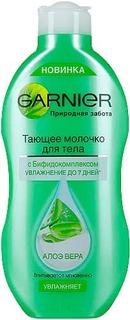 Garnier - Тающее молочко для тела Природная забота Алоэ вера увлажняющее, 250 мл