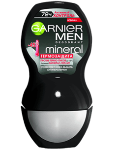 Garnier - Роликовый дезодорант MEN Mineral Активный Контроль Термозащита, 50 мл