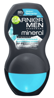 Garnier - Дезодорант роликовый MEN Mineral Эффект Чистоты, 50 мл