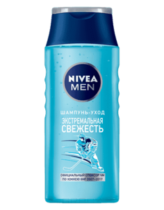 Nivea - Шампунь мужской Экстремальная Свежесть для нормальных и жирных волос, 250 мл