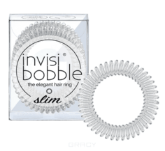 Invisibobble - Резинка для волос SLIM Cristal Clear прозрачный, 3 шт