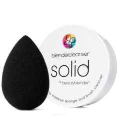 BeautyBlender - Набор косметический спонж черный Pro + мыло Blendercleanser Solid