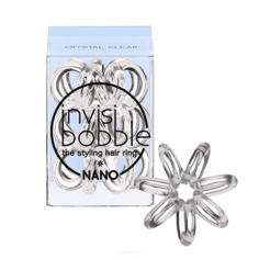 Invisibobble - Резинка для волос прозрачная Nano Crystal Clear (3 шт.)