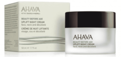 Ahava - Ночной крем для подтяжки кожи лица, шеи и зоны декольте Beauty Before Age, 50 мл
