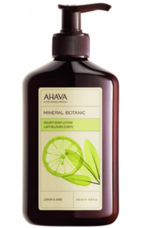 Ahava - Бархатистый крем для тела лимон и шалфей Mineral Botanic, 400 мл