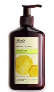 Ahava - Бархатистый крем для телатропический ананас и белый персик Mineral Botanic, 400 мл