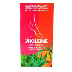 Akileine - Освежающая соль для ванн, 300 гр